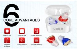 China Mini Invisible CIC Ear Hearing Aids Personal Rechargeable Amplifier For Hearing Impaired supplier