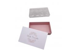 China 8 Pcs Sweet Paper Box Chocolate Gift Packaging Box With Plastic Clear Inner supplier