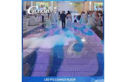 China Temper Glass 40x40 LED Video Floor , Practical Interactive LED Dancefloor supplier