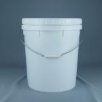 Chemical Raw Material Packaging Round Plastic Barrel With Lid And Handle for sale