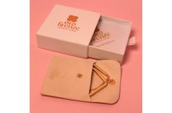 China Jewelry Packaging Box For Necklace , Custom Cardboard Paper Drawer Box With Ribbon supplier