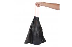 China Custom Jumbo 55 Gallon Recyclable Garbage Bags Black Plastic LDPE supplier