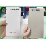 White Laminated Sheet Boards Grey Back 2.0mm For Packaging Box for sale