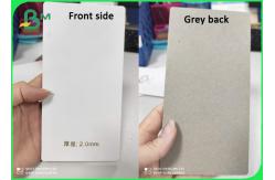 China White Laminated Sheet Boards Grey Back 2.0mm For Packaging Box supplier