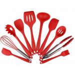 Silicone Kitchen Utensils 10-Piece Cooking Utensil Set Made Of FDA Grade for sale