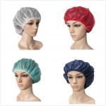 Laboratories 21 24 10GSM 14GSM Black Nonwoven PP Disposable Hairnet Round Bouffant Cap for sale
