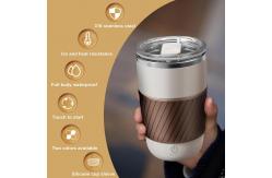China 13oz Automatic Stirring Cup Auto Stir Coffee Cup With 2 Stir Bar supplier