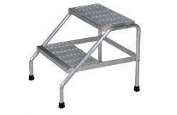 China 500lbs 2 Step Aluminum Step Stool Lightweight Aluminium 2 Step Ladder supplier