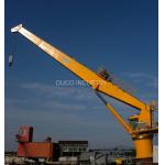 Durable Stiff Boom Electric Marine Crane Hydraulic 2t 15m Yacht Use CE Certificate for sale