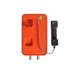 Orange Color Explosion Proof Telephone , Flameproof Outdoor Analog Phone For Marine for sale