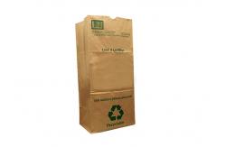 China Custom Yard Waste Lawn Paper Bags Multiwall Moisture Proof 30 Gallons supplier