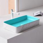 Modern Countertop Sanitary Ware Basin Ceramic Bathroom Pedestal Sink for sale