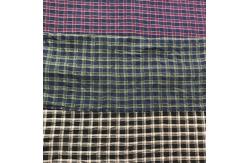 China 110-160gsm Plaid Yarn Dyed Linen Fabric supplier
