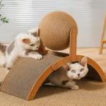 Curve Comfort Lounge Cat Scratch Board Oversize Cat Scratching Board Large for sale