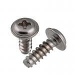 M2.6 201 Stainless Steel Self Tapping Screws Rounded Head Blunt Lamps Use for sale
