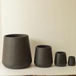 Enhance Your Garden With Elegant Fiber Clay Planters Round Shape for sale