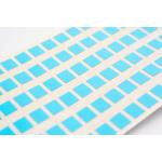 Matte Blue Low Temperature Labels 6mmx5mm 1mil High Temperature Resistant Polyimide Label