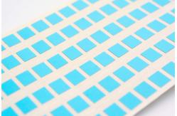 China Matte Blue Low Temperature Labels 6mmx5mm 1mil High Temperature Resistant Polyimide Label supplier