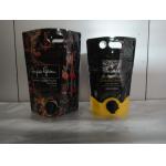 Laminated Material Printed Stand Up Pouch With Spout / Juice Or Wine Bag In Box for sale
