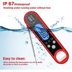 Instant Read Waterproof Probe Thermometer 360 Degree Rotating Bottle Opener for sale