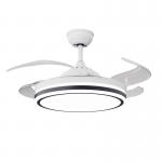 42-Inch Modern Simple LED Fan Lamp with for Bluetooth Frequency Conversion 110V-220V Wide Pressure for Living Room for sale