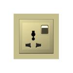 13A Power Socket Outlet , Villa 250V 3 Pin Socket With Switch for sale
