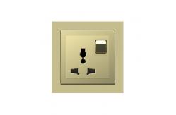 China 13A Power Socket Outlet , Villa 250V 3 Pin Socket With Switch supplier