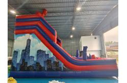 China Manufacturer Inflatable Dry Slide Spiderman Inflatable Double Slides Castle supplier