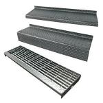 A36 Galvanized Stair Webforge Step Foot Steel Gratings I32x5mm With Frame for sale