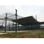 Hot Dip Galvanized Long Span Steel Structure Workshop With Efficient Production Flow And Layout for sale