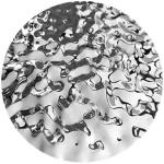 Silver Mirror Glossy SS Metal Decorative Plate Water Ripple Pattern for sale