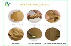 China Dark Green 150cm Width Washable Kraft Liner Paper Untear Surface And Fastness supplier