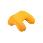 Yellow / Blue Therapeutic Memory Foam Travel Neck Pillow With Washable Cover