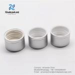 custom Aluminum Silver PP Plastic Screw Cover Cap For Cosmetic Packing Bottle for sale