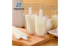 China Reusable Clear Plastic Spouted Liquid Drink Bag Pouch Alcohol Pouch supplier