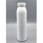 400ml HDPE Round Plastic Bottles , Capped White Plastic Pharmacy Bottles  for sale