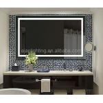 Wall Backlit Feature Rectangle Backlit Bath Light Mirror for Hotel ETL Certification for sale