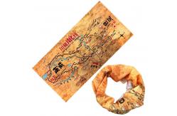 China Unisex Hot Transfer Foil 100 Polyester Bandana supplier