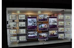 China A4 Window Hanging Crystal LGP Acrylic LED Lightbox Display supplier