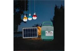 China Custom Long Life IP55 5W LED Tent Solar Lights With USB Port supplier