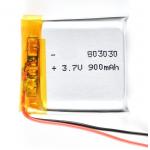 China KC IEC62133 Approved 3.7V 900mAh Rechargeable Battery Pack Polymer Lithium Lipo Battery for sale