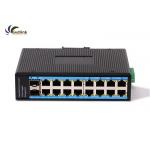 DC12V 1000mb/S 16 Ethernet Port Fiber Optic POE Switch for sale