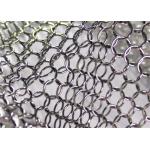Stainless Steel Looped Chain Mail Curtain Decorative Metal Ring Mesh for sale