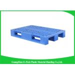 Double Sides 4 - Way Stackable Plastic Pallets , Plastic Skids Pallets 1200 X 1000mm
