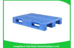 China Double Sides 4 - Way Stackable Plastic Pallets , Plastic Skids Pallets 1200 X 1000mm supplier