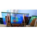 Indoor See Through Touch Screen , Clear Free Standing Signs Displays for sale