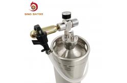 China 4L Single Wall CO2 Mini Keg Dispenser With Flexible Beer Tap supplier