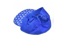 China Cotton Nylon Polyester 5 Panel Camper Hat With Medium Brim Length And Lining supplier