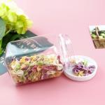 320ml White Screw Cap Square Plastic Juice Bottles Shrink Wrapped