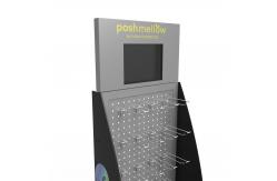 China Retail Store Glove Display Stand Peg Display Stand With LCD Screen supplier
